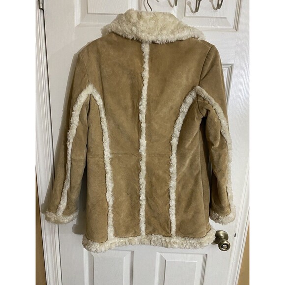 Vintage Wilson’s Leather Maxima Y2K Genuine Leather Faux Fur Women’s Coat Size M - Picture 9 of 16